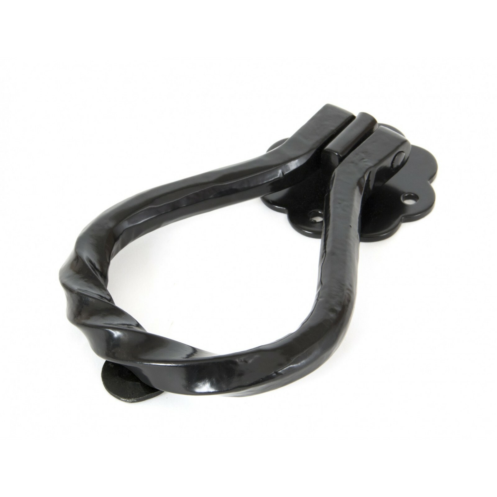 From The Anvil  Pear Shaped Door Knocker Black 33246
