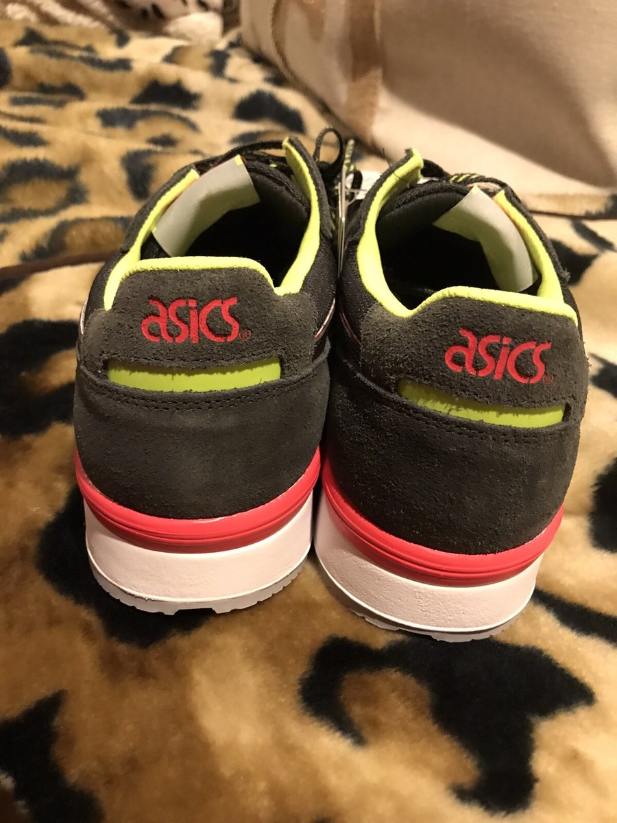 Asics GEL-Lyte Neon Casual Shoes Black/Lime/Bright Orange  display picture 1