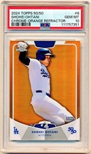2024 Topps 50/50: Shohei Ohtani - Shohei Ohtani #17 Orange /25 for