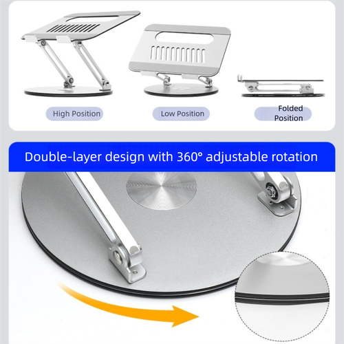 Foldable Laptop Holder Portable Tablet Support New Laptop Riser Home - Photo 9/10
