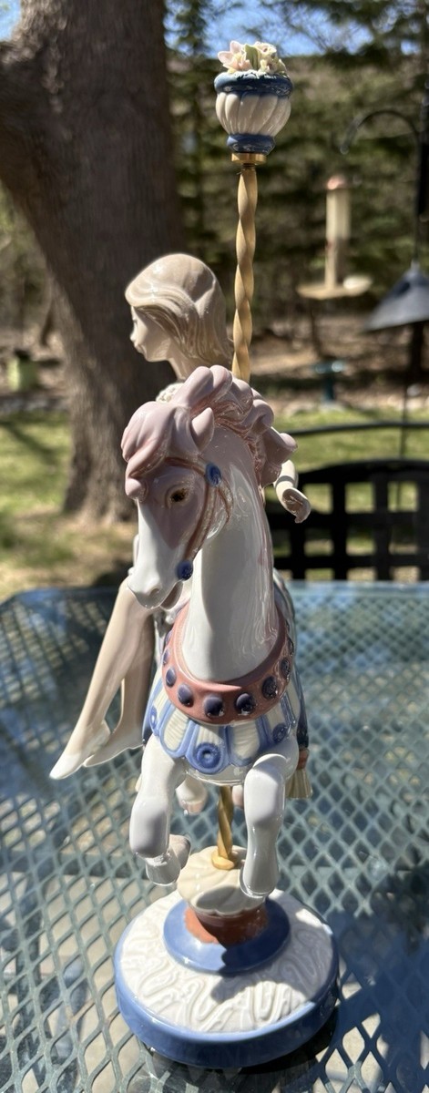 Lladro Girl On Carousel Horse by Jose Puche #1469 Retired | eBay