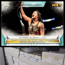 2019 Topps WWE Women's Division #66 Shayna Baszler def. Ember Moon NXT - JL