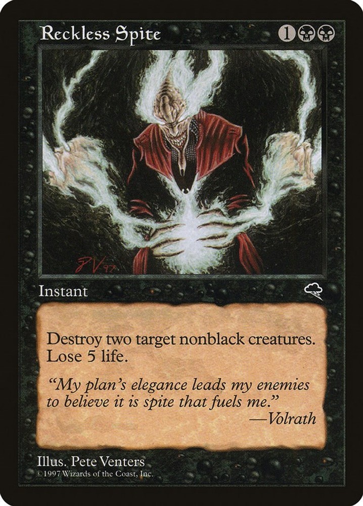 Reckless Spite #152 (HP) Tempest (TMP) MTG
