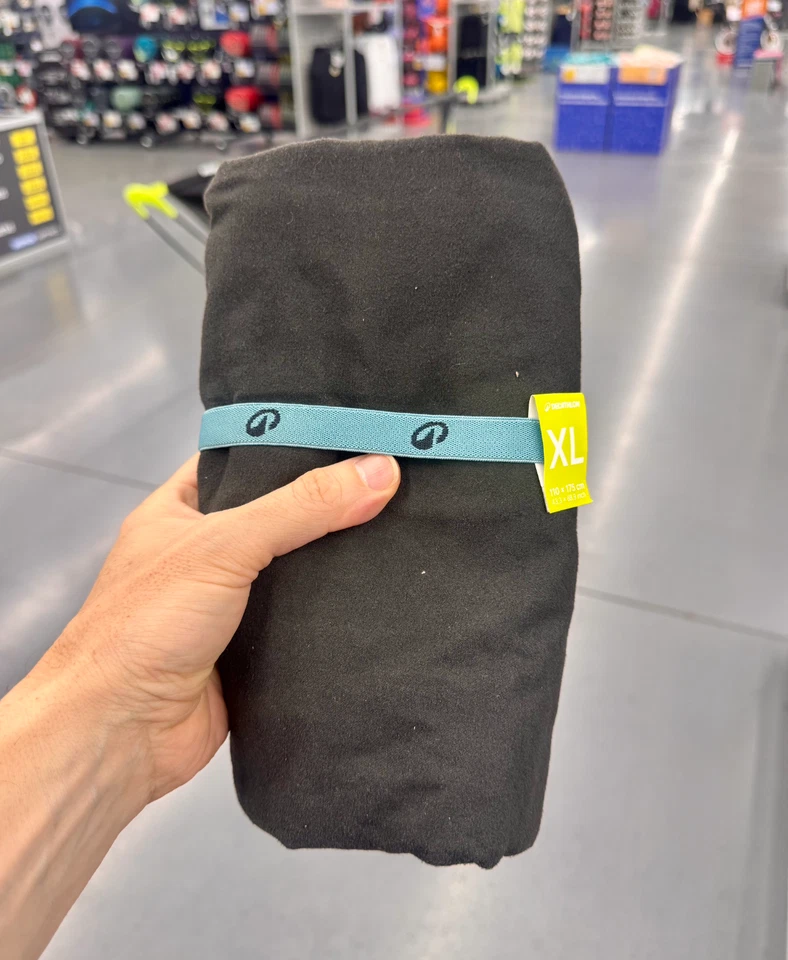 Полотенце из микрофибры Nabaiji Decathlon, размер L, XL 110x175 см, 43x69 дюймов новое с этикеткой - Изображение 3 из 4