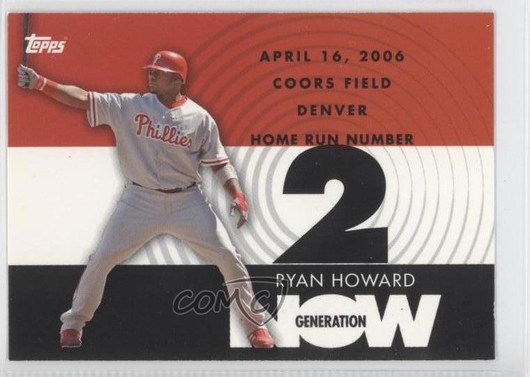 2007 Topps Generation Now Ryan Howard #GN2 0c0