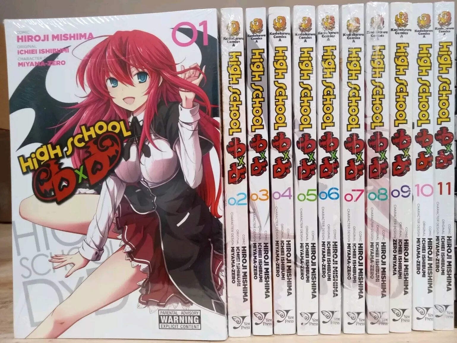 High School DxD Manga Vol. Juego Completo Inglés 1-11