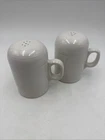 Fiesta Ware Rangetop Salt & Pepper Shakers Set White Homer Laughlin HLC