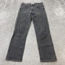 Baldwin Denim Jeans Women's 27 Black Straight Stretch Casual USA Made