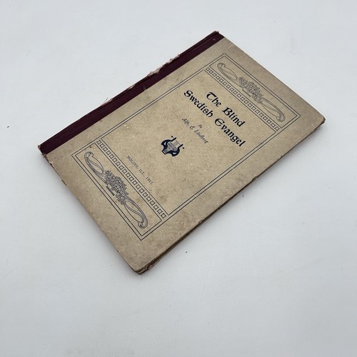 The Blind Swedish Evangel Alfr. E. Lindberg 1917 Antique Hardcover GC - Picture 2 of 9