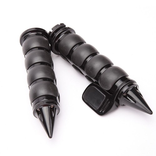 Motorcycle 1" Handle Bar Hand Grips Throttle For Harley Road King Softail Fatboy - Picture 7 of 11