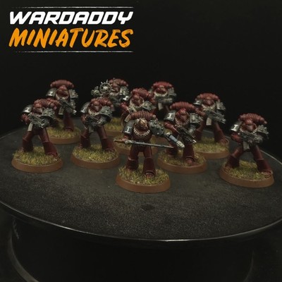 Pro Painted Warhammer 40k Word Bearers Horus Hersey 30k Marines ×10 DL4 GW