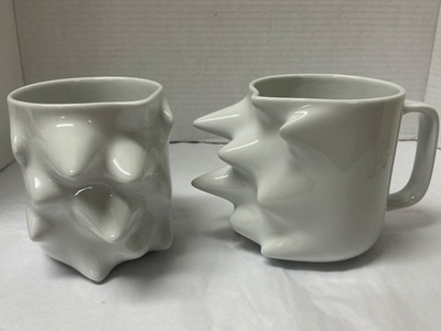 Rosenthal Studio Line Modern FAST Mug Germany Cup Set. Pointy, Art, HTF.