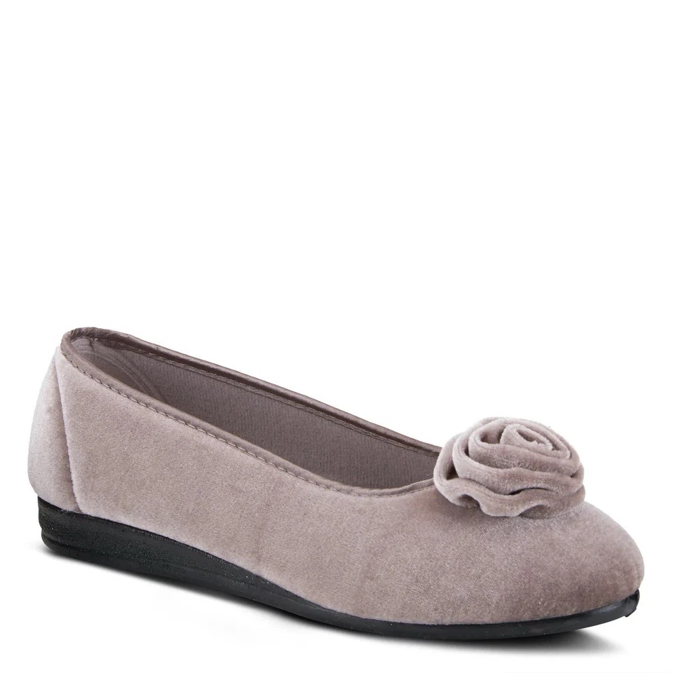 Flexus by Spring Step Textile Slippers Roseloud NWOB Lt Gray US Sz 9 - Image 2 of 4