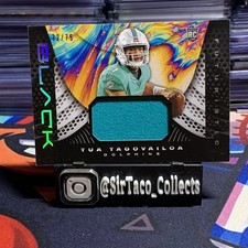 2020 Panini Black Futuristic Relics Silver /75 Tua Tagovailoa #F2 Rookie RC