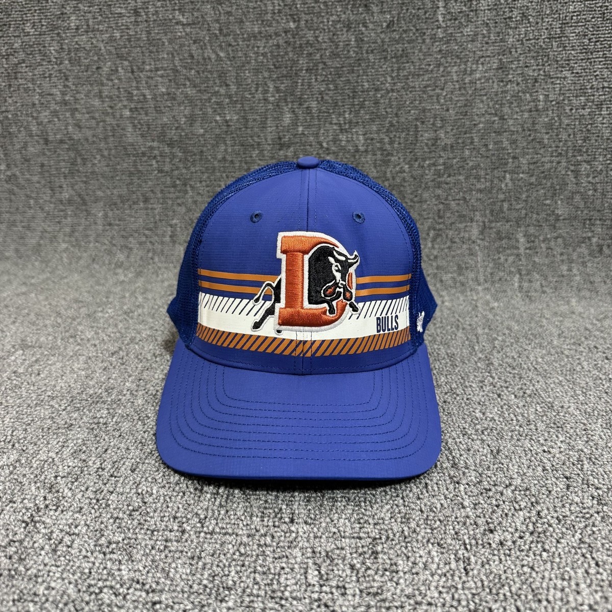 47 Brand Durham Bulls Retro Trucker Snapback Blue One Size Mesh Back Hat
