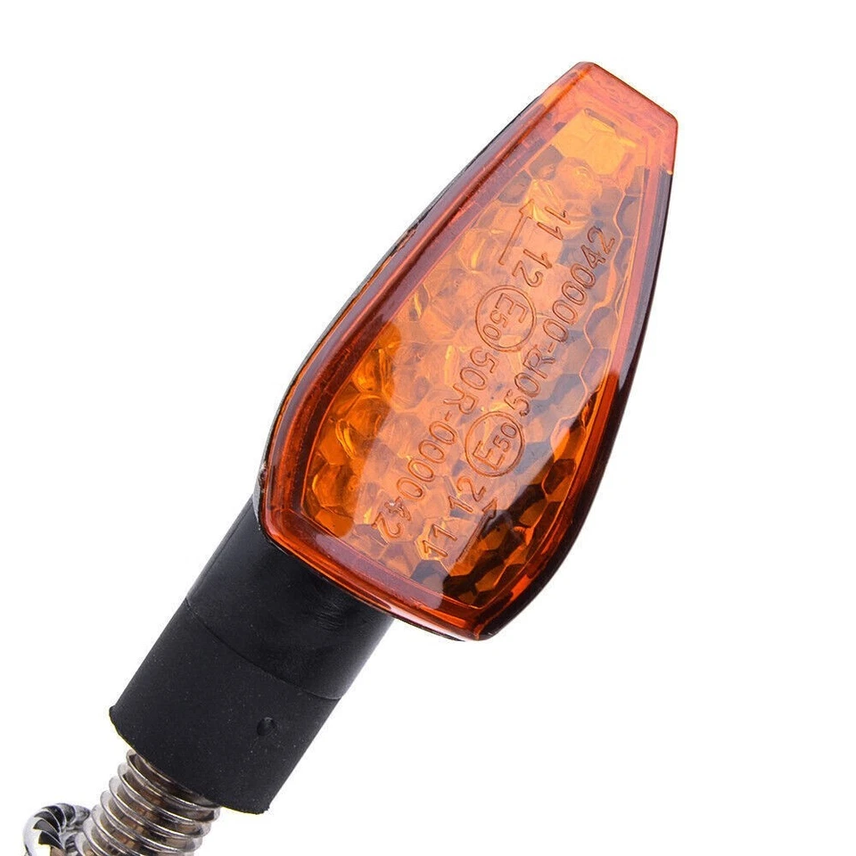 LED Motorcycle Turn Signals Blinker Light Indicator Amber Universal 14 LED Foto 3 de 4