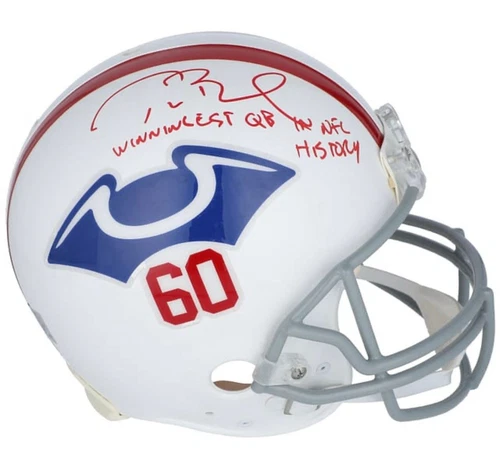 TOM BRADY Patriots Signed PRO-LINE Helmet RARE Inscribed TRI-STAR L.E. 2/3 + LOA