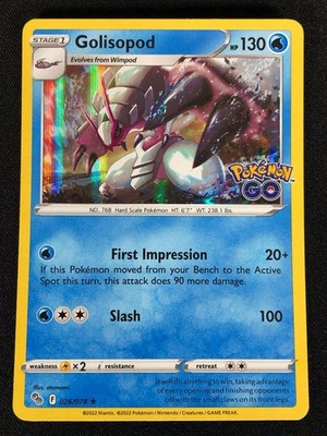 Pokemon Golisopod 026/078 Holo (NM)