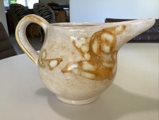Vietri Italy Hand Painted  Stoneware Signed Contrada Gravy Boat Pitcher WOW