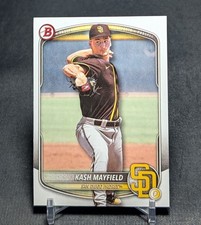 Kash Mayfield Prospect Rookie RC 2025 Bowman Draft Card #BD-95 San Diego Padres