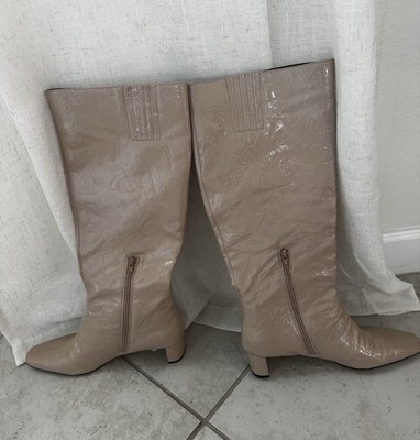 Katy Perry Collections The Wandering Boots Taupe Heeled Knee-High Size 11M