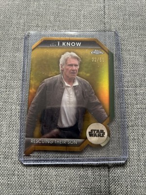 Rescuing Their Son - 2024 Topps Chrome Star Wars #Ily-10b Gold Refractor 32/50 