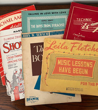Vintage Sheet Music & Lesson Books Lot of 6 G...