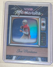 #1/1 JOE MONTANA 2025 LEAF VIVID MEMORIES BLUE PRISMATIC SSP 49ERS ONE OF ONE SP