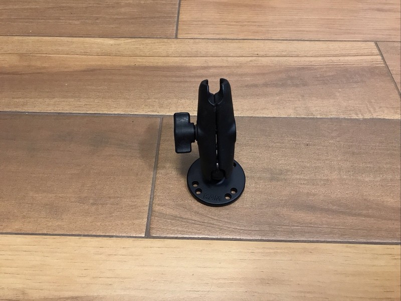 RAM Mount Aluminum Open Socket Arm System with Round Base and 1 inch Ball