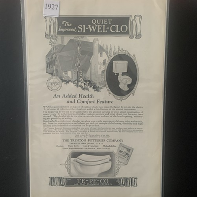 #ad #ad Vintage 1927 TE PE CO The Improved Quiet SI WEL CLO Ad Advertisement $8.11