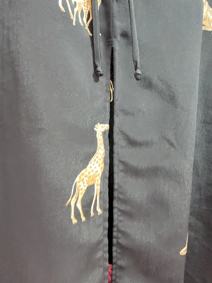 Mujer De Colección Talla 10 Betsy's Things Vestido Remoto Sin Mangas Jirafa Tigres Negro  Foto 4 de 4