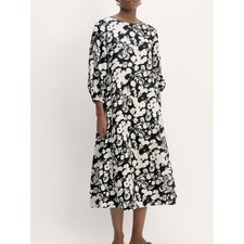 Everlane Floral Linen Midi Dress feminine relaxed farmers market cottagecore