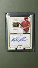 Topps 2024 Definitive Rookie Autographs Nolan Schanuel Green Auto /25 Angels