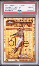 Marketplace image: 2024 TOPPS GILDED COLLECTION SUPERFRACTOR 1/1 #23 FERNANDO TATIS JR. 1/1 PSA 10