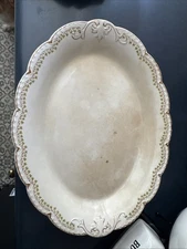 Henry Alcock & Co Semi-Porcelain Serving Plate Floral Pattern