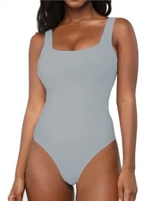 BelleLovin Women's Scoop Neck Bodysuits Sleeveless Tank Top Jumpsuits XS