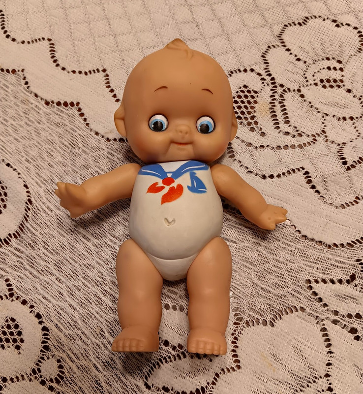 Kewpie 8" Vinyl? Made In Taiwan 1960s Very Little Wear