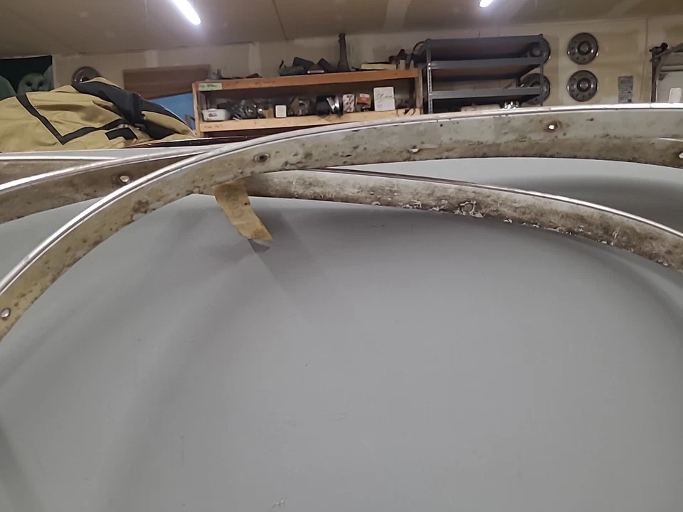 (3) 1970-74 Plymouth Cuda Wheel Well Trim Fender Moulding - Image 3 of 4