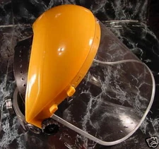 CLEAR FLIP UP FACE SHIELD with Ratchet Head Adjustment goggle mask glasses