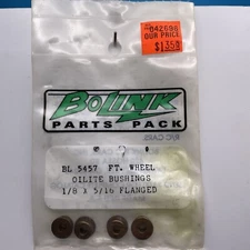 Vintage Bolink BL5457 1/8”x5/16” Flanged Oilite Front Wheel Bushings Legends etc