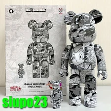 Medicom 400% + 100% Bearbrck ~ Astro Boy Be@r brick Manga Camouflage HKExclusive