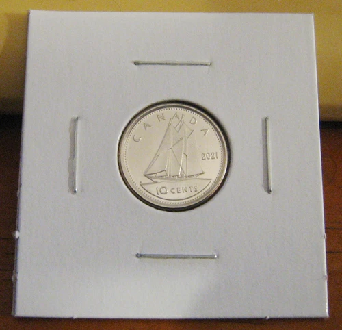 Canada 2021 BU Dime Single Date 10 Cents Regular Classic Design Ten Cent