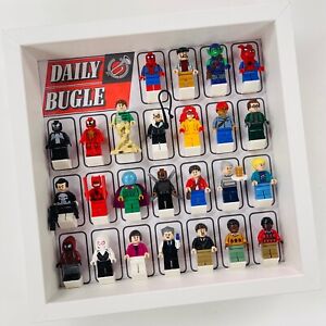 Display case Frame for Lego Marvel Studios Spiderman minifigures figures 27cm