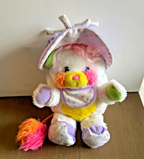 Vintage Mattel BABY BIBSY POPPLES with Bonnet Booties Bib Rattle Tail 1986
