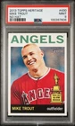 2013 TOPPS Heritage, #430, Mike Trout, Angels, "NO HAT" Variation, PSA 9 MT