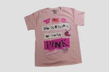 Mean Girls Womens On Wednesdays We Wear Pink Oversized Shirt New M, L, XL