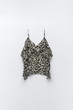 CANOTTA CAMICETTA SENZA MANICHE ZARA NERA ZARA TAGLIA UK SMALL NUOVA CON ETICHETTE 