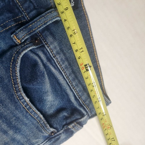 Womens Hollister distressed Blue slim straight jeans size 28x27 - Picture 10 of 12
