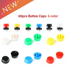 60PCS Round Tactile Button Caps Kits 9.58 5.1mm for 12 12 7.3mm Tact Switch