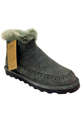 BEARPAW  Doyal Suede Water & Stain Repellent Ankle Boot Charcoal
